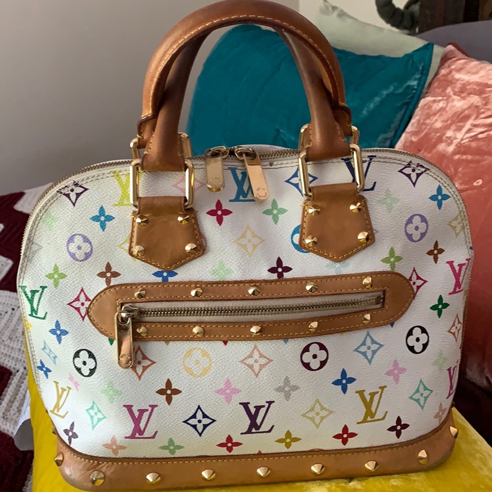 Louis Vuitton Alma white multicolore monogram